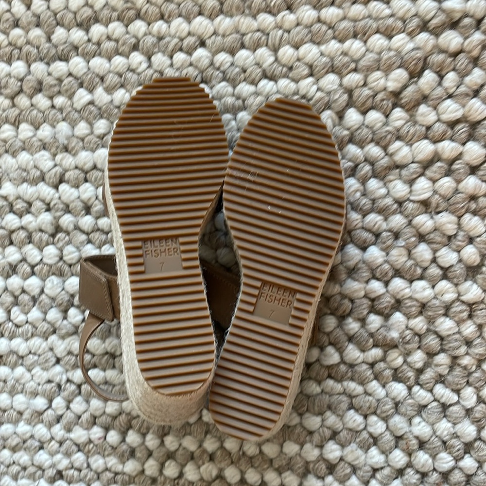 [NEW] Eileen Fisher Winnie Women’s Wedges Espadrille Sandals - Picture 5 of 5